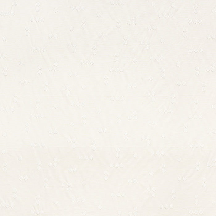 Schumacher Great Rock Embroidery Ivory Fabric 75632