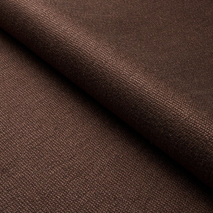 Schumacher Finn Heavyweight Linen Brown Fabric 75687