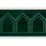Schumacher Vizier Velvet Tape Emerald Trim 75737