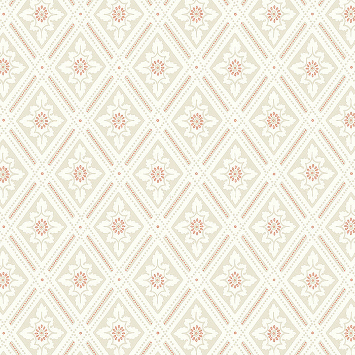 Schumacher Ester Natural Wallpaper 7660