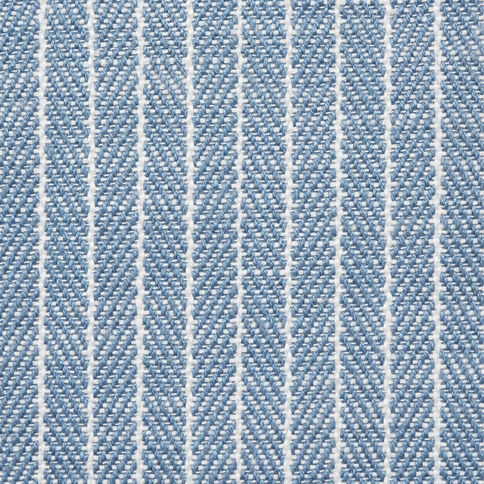 Schumacher Garter Stripe Indoor/Outdoor Sky Fabric Sample 76671