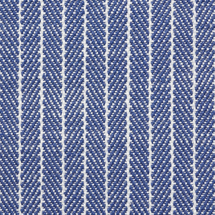 Schumacher Garter Stripe Indoor/Outdoor Blue Fabric Sample 76672
