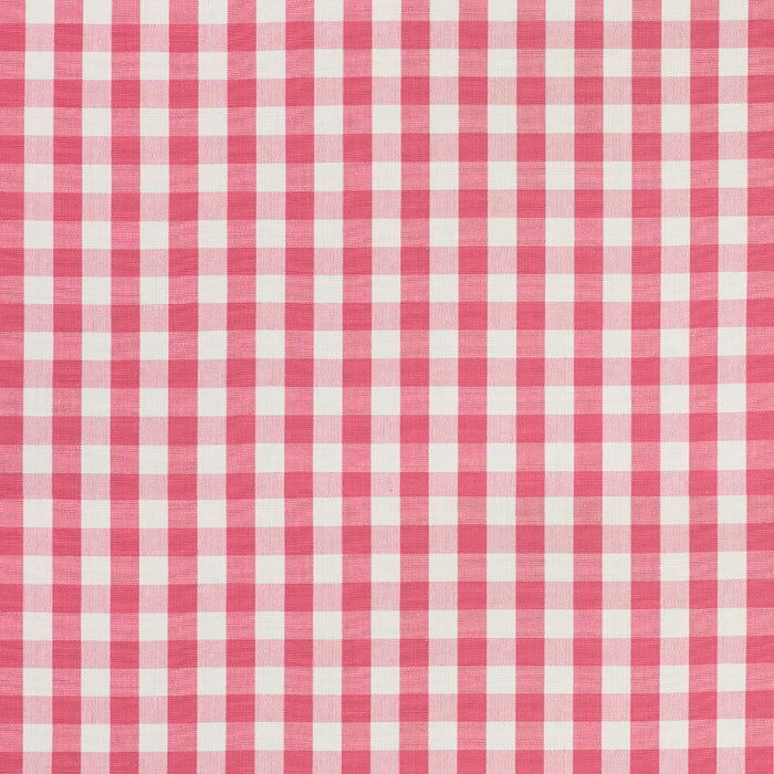 Schumacher Elton Cotton Check Magenta Fabric 77310