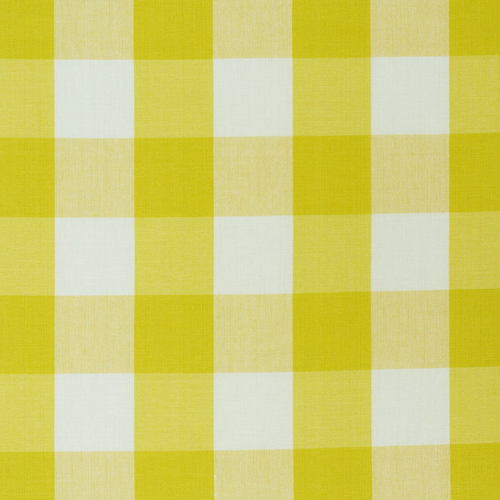 Schumacher Camden Cotton Check Yellow Fabric Sample 77320