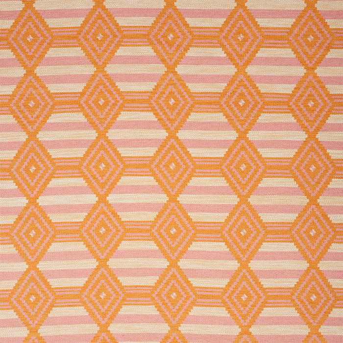 Schumacher Manta Performance Pink & Orange Fabric 77440