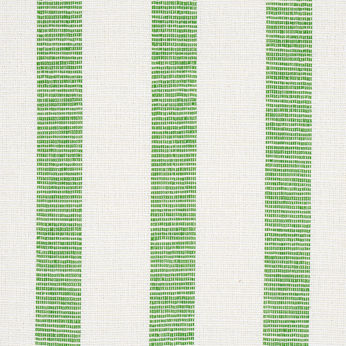 Schumacher Ketley Performance Stripe Green Fabric Sample 77565