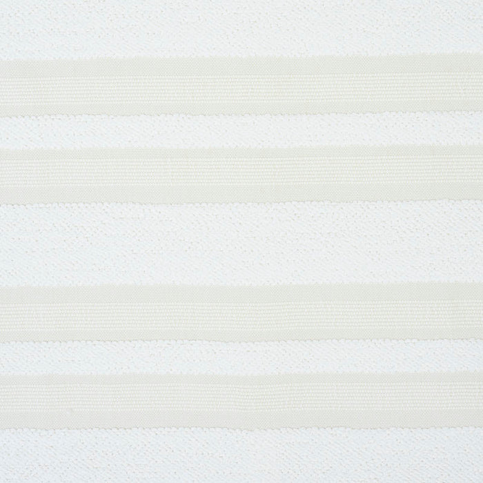 Schumacher Ohara Stripe Indoor/Outdoor Ivory Fabric Sample 78491