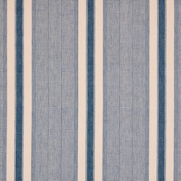 Schumacher Ipala Hand Woven Stripe Ocean Fabric 78830