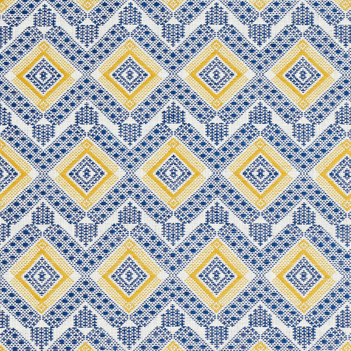 Schumacher Ocosito Hand Woven Blue Fabric Sample 78901