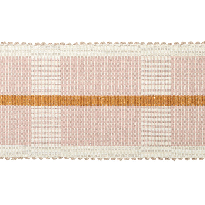 Schumacher Calcada Tape Wide Rose Quartz Trim Sample 78976