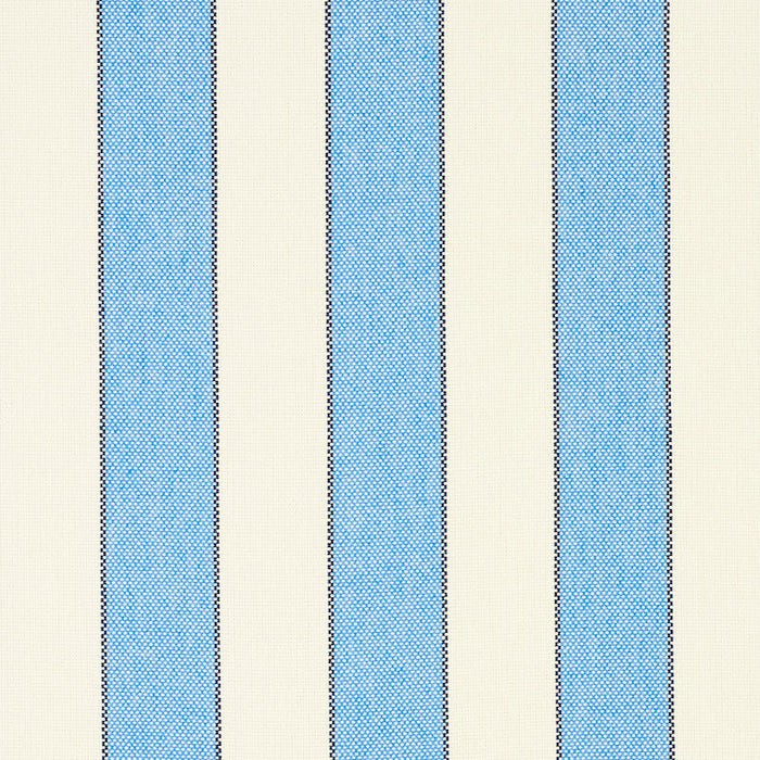 Schumacher Blumont Stripe Indoor/Outdoor Blue Fabric Sample 79050