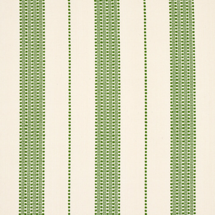 Schumacher Lubeck Stripe Green Fabric 79093