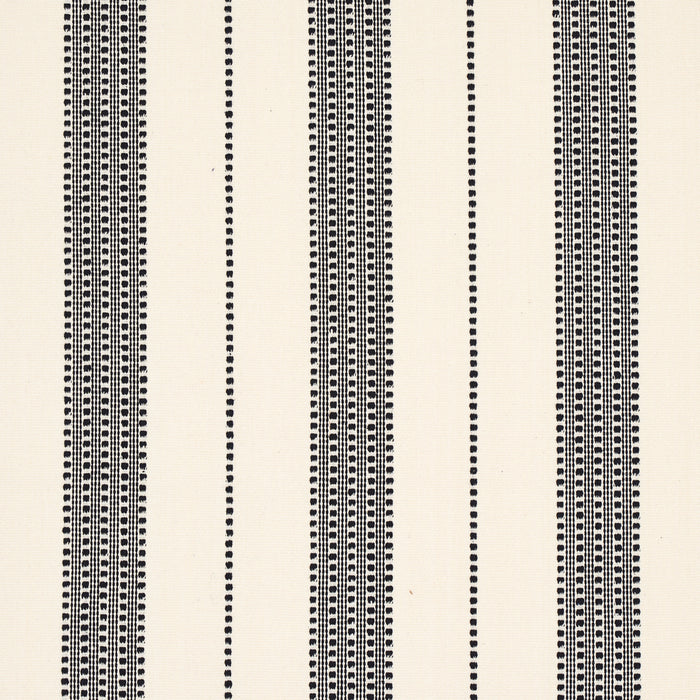 Schumacher Lubeck Stripe Black Fabric Sample 79094