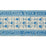Schumacher Pica Bella Hand Blocked Tape Blue Trim Sample 79101
