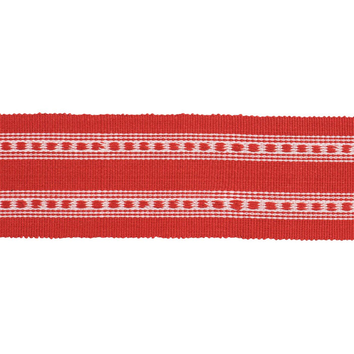 Schumacher Lubeck Tape Red Trim 79114