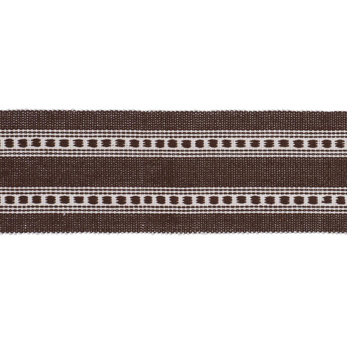 Schumacher Lubeck Tape Brown Trim 79115