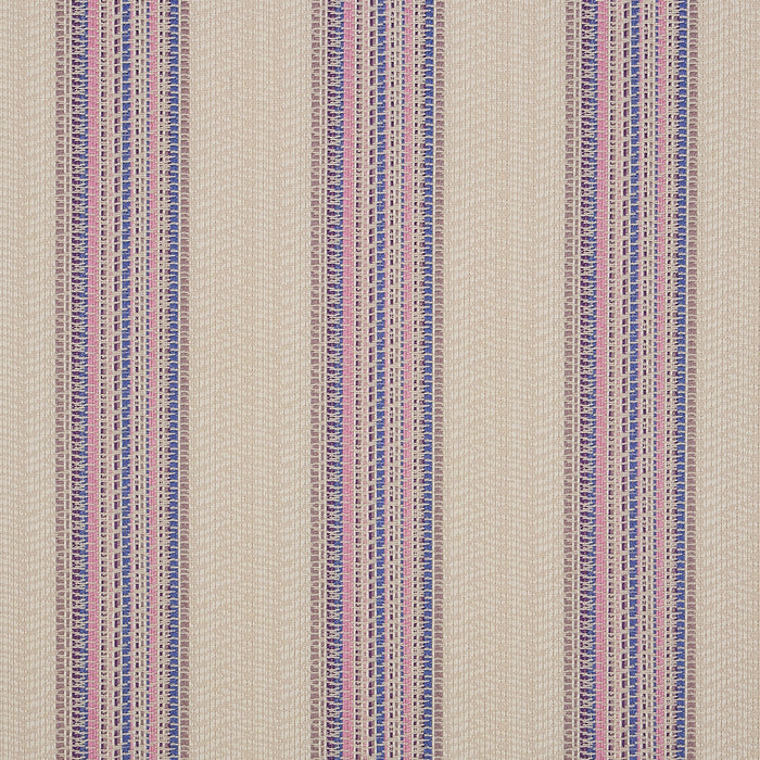 Schumacher Bendita Stripe Indoor/Outdoor Lilac Fabric Sample 79154