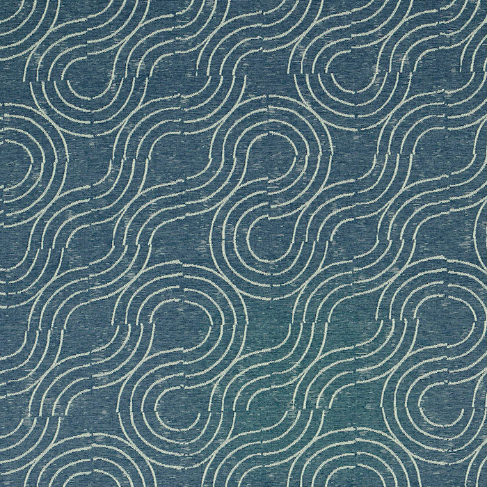 Schumacher Alma Indoor/Outdoor Denim Fabric Sample 79401