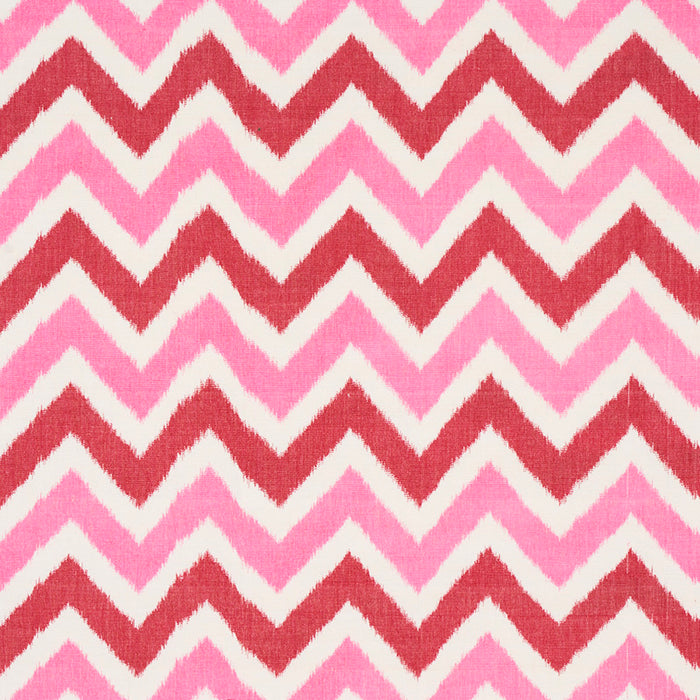 Schumacher Vedado Ikat Pink Fabric 79461