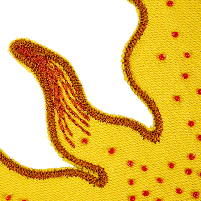 Schumacher Helios Applique Yellow Trim 79640