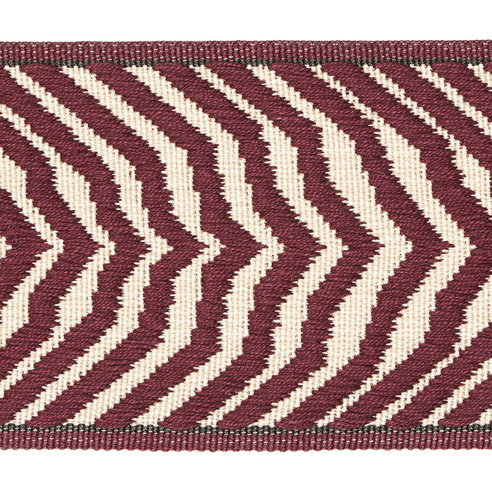 Schumacher Arcure Ripple Tape Aubergine Trim 79702