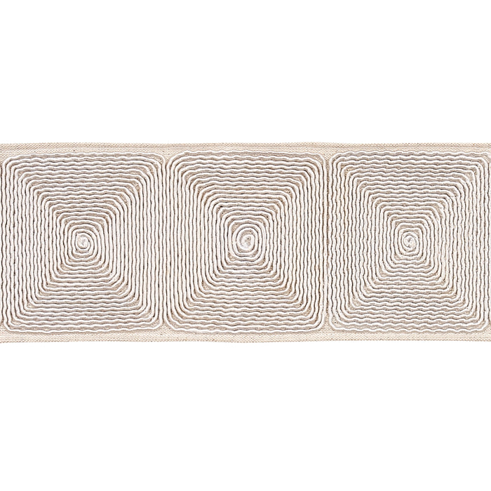 Schumacher Nautilina Embroidered Tape Natural Trim 79890