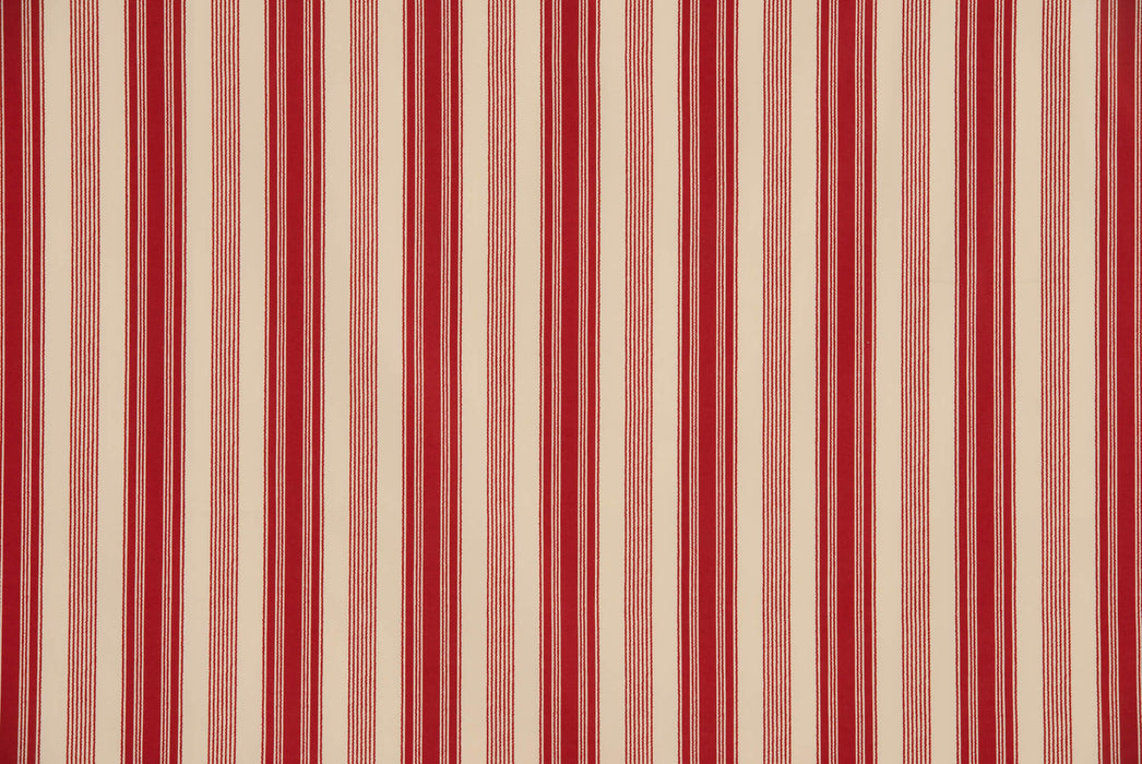 Le Manach Malmaison - Rayure Rouge Fabric L3537002