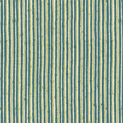 Brunschwig & Fils Pique-nique Teal/Apple Fabric Sample 8013145.513.0