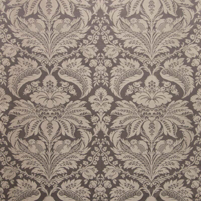 Brunschwig & Fils Damask Pierre Charcoal Fabric Sample 8013188.21.0
