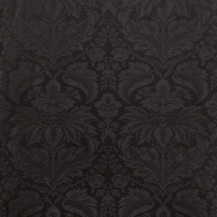 Brunschwig & Fils Damask Pierre Black Fabric Sample 8013188.8.0