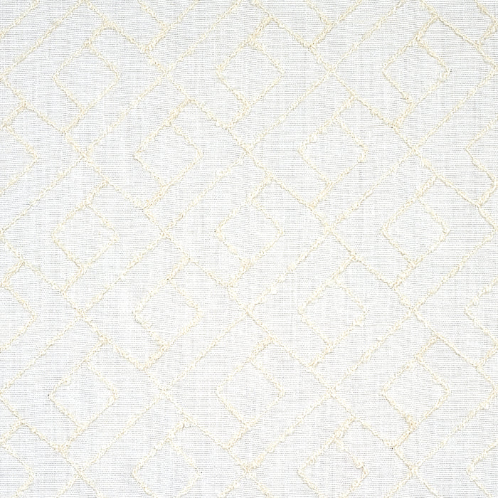 Schumacher Durant Embroidery Ivory Fabric 80131