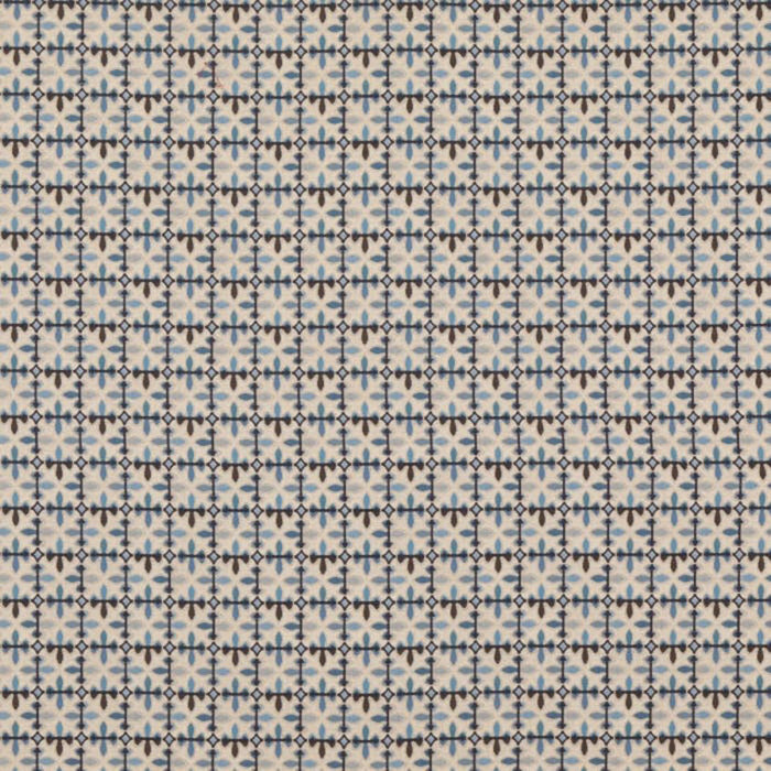 Brunschwig & Fils Porthos Indigo Fabric Sample 8014111.515.0