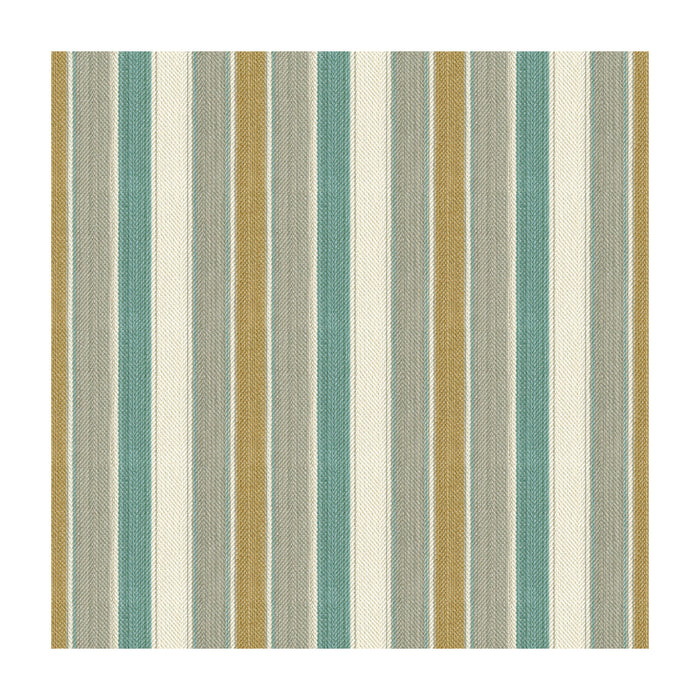 Brunschwig & Fils Santos Stripe Mist/Aqua Fabric Sample 8015111.1115.0