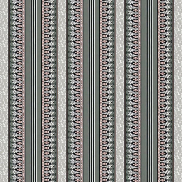 Brunschwig & Fils Lola Montez Gris/Rose Fabric Sample 8015140.711.0