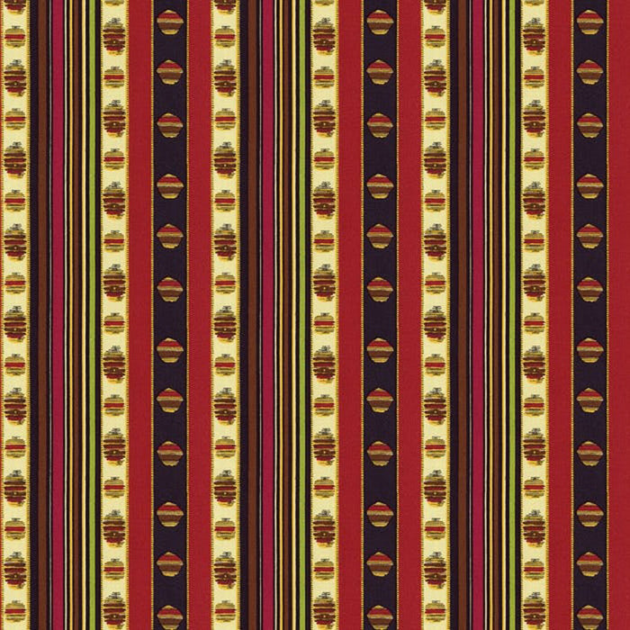 Brunschwig & Fils Rayure Moire Rouge Fabric Sample 8015143.193.0