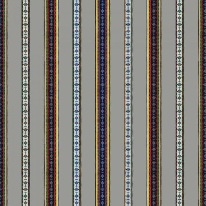 Brunschwig & Fils Rayure Broderie Gris Fabric Sample 8015147.11.0