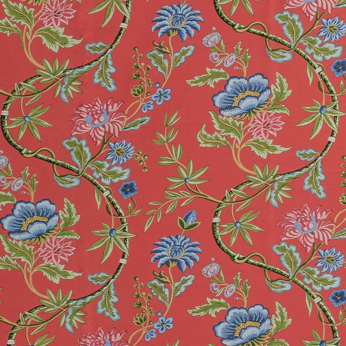 Brunschwig & Fils Veronique Print Red Fabric Sample 8020122.19.0