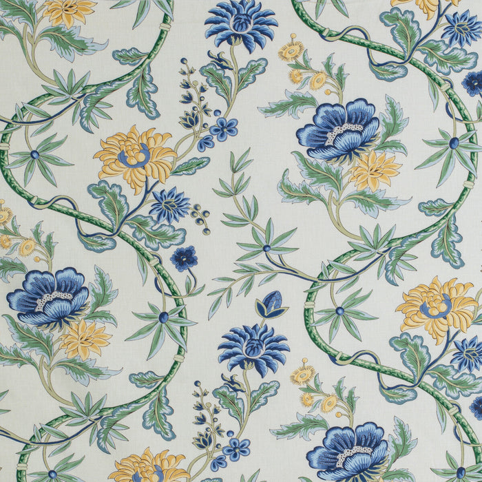 Brunschwig & Fils Veronique Print Delft Fabric Sample 8020122.5040.0