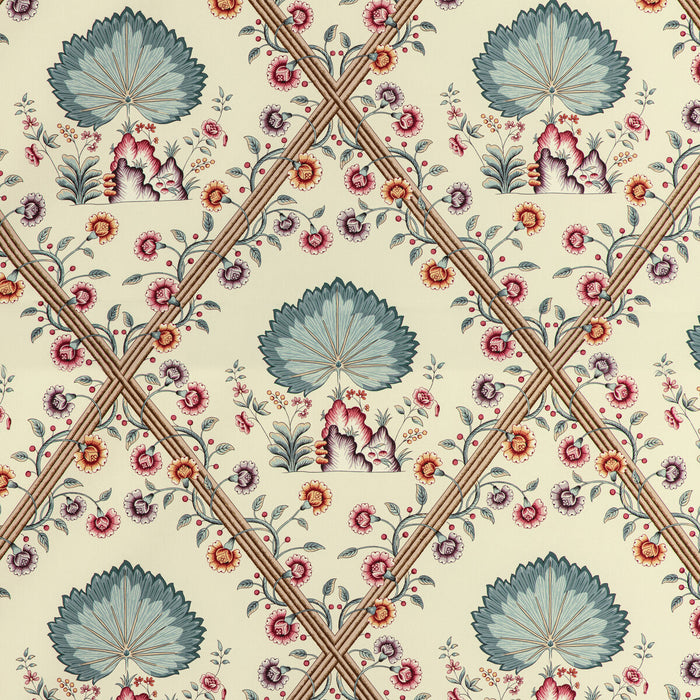 Brunschwig & Fils Loire Print Jewel Fabric Sample 8020123.1310.0