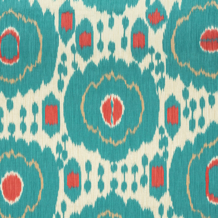 Brunschwig & Fils Mayenne Print Aqua Fabric Sample 8020125.3519.0