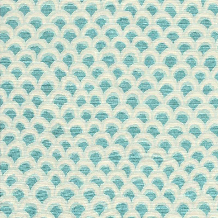 Brunschwig & Fils Pave Ii Print Aqua Fabric Sample 8020126.113.0