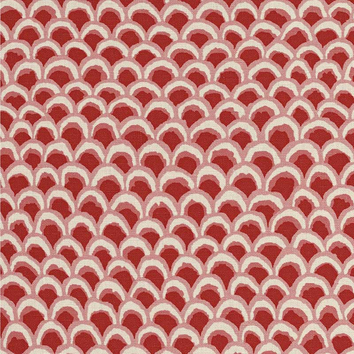 Brunschwig & Fils Pave Ii Print Red Fabric Sample 8020126.19.0