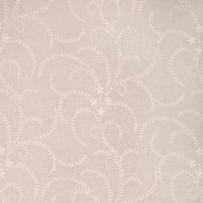 Brunschwig & Fils Gerbaud Sheer Ivory Fabric 8023111.1.0