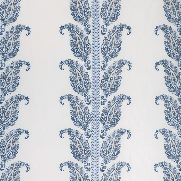 Brunschwig & Fils Yara Paisley Emb Sky Fabric 8023112.115.0