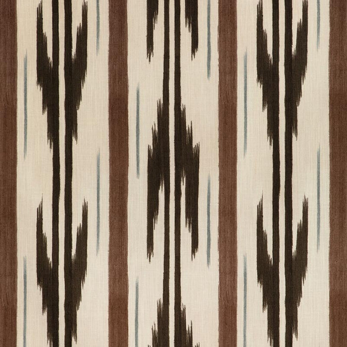 Brunschwig & Fils Le Mistral Print Walnut Fabric 8024111.666.0