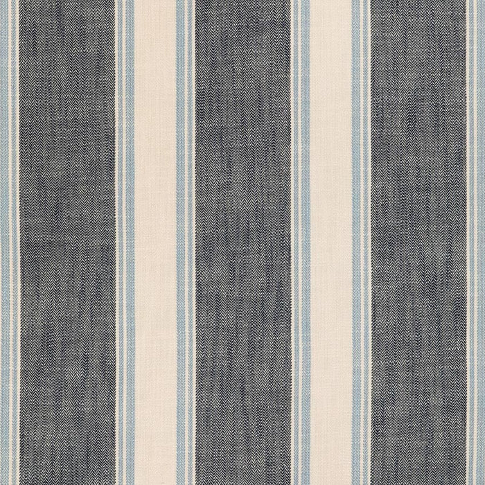 Brunschwig & Fils La Riviera Stripe Blue Fabric 8024120.55.0