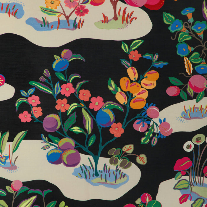 Brunschwig & Fils Pomelo Print Noir Fabric Sample 8024121.819.0