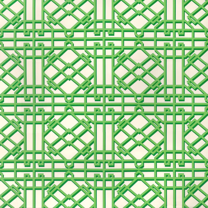 Brunschwig & Fils Pavilion Trellis Leaf Fabric Sample 8024122.33.0