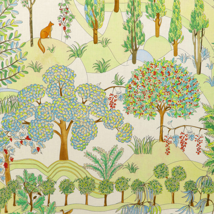 Brunschwig & Fils Folklore Print Meadow Fabric 8024124.315.0