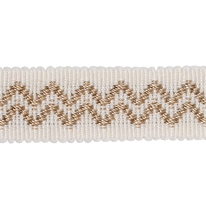 Schumacher Ebba Tape Ivory Trim 80293